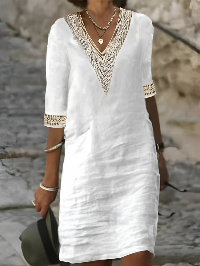 JULIA - VESTIDO DE LINO DE ALGODÓN