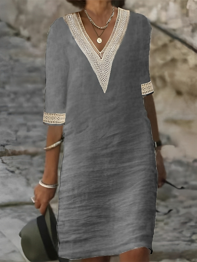 JULIA - VESTIDO DE LINO DE ALGODÓN